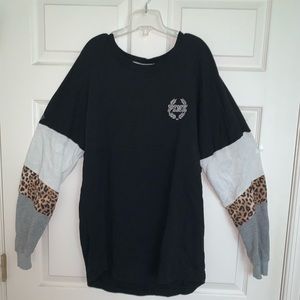 VS Pink black crew sweatshirt